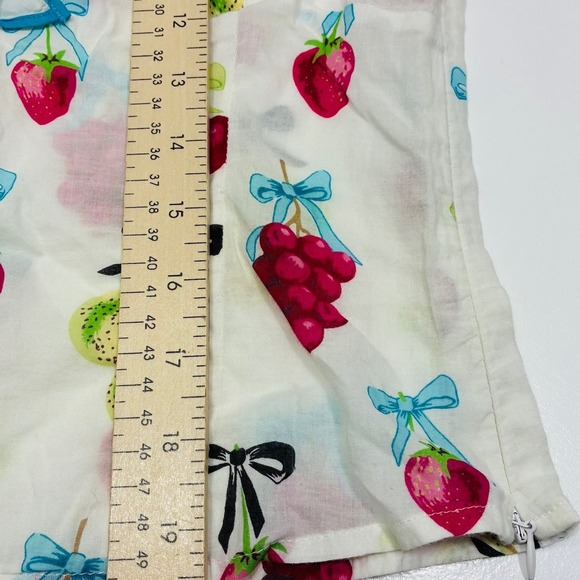 Context Women Blouse Size Small Short Sleeves V-neck front tie Comfy Babydoll - Picture 5 of 11